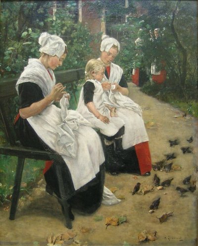 Ragazza in giardino da Max Liebermann